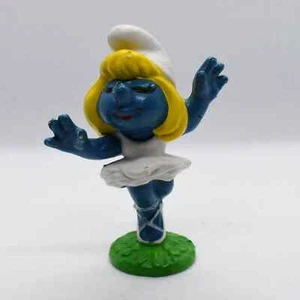 Vintage 1978 Smurfette Ballerina Toy PVC Figure PEYO Smurfs Cake Topper 0422!!! - Picture 1 of 2