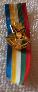 Broche prendedor California Orden de la Estrella del Este 50 años cinta de presentación OES - Imagen 1 de 3