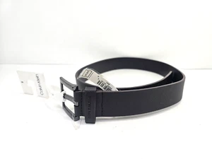 Cinturón de vestir de cuero sintético para hombre Calvin Klein talla pequeña marrón nuevo con etiquetas $36 - Imagen 1 de 6