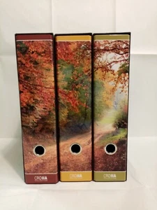 CARDEA set 3 raccoglitori ad anelli con custodia 8cm COLLEZIONE CROMA - natura - Foto 1 di 2