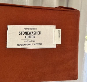 Adairs Queen Quilt Cover in 100% Natural Cotton/ Brand New - Picture 1 of 4