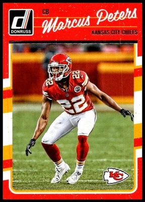 2016 Marcus Peters Panini Donruss Football #150 Kansas City Chiefs - Image 1 of 2