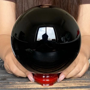 9,61 Pfund natürlich selten hochwertiger geheimnisvoller Obsidian Quarz Kristall + Sockel - Bild 1 von 12