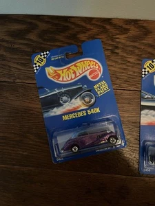 HOT WHEELS MERCEDES 540K #164 BLUE MATTEL 1990 - SEALED NEU - Bild 1 von 3