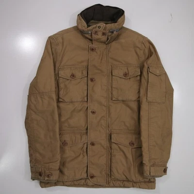 J Crew Hooded NX-631 Field Mechanic Jacket Mens Medium Olive Brown Cotton - Image 1 of 4