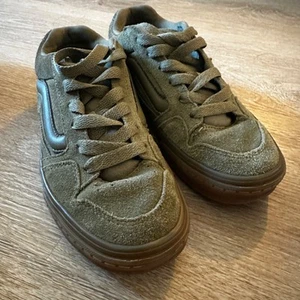 Vans Calderone Olive Green Suede Skate Shoes Womens 6.5 - Picture 1 of 9
