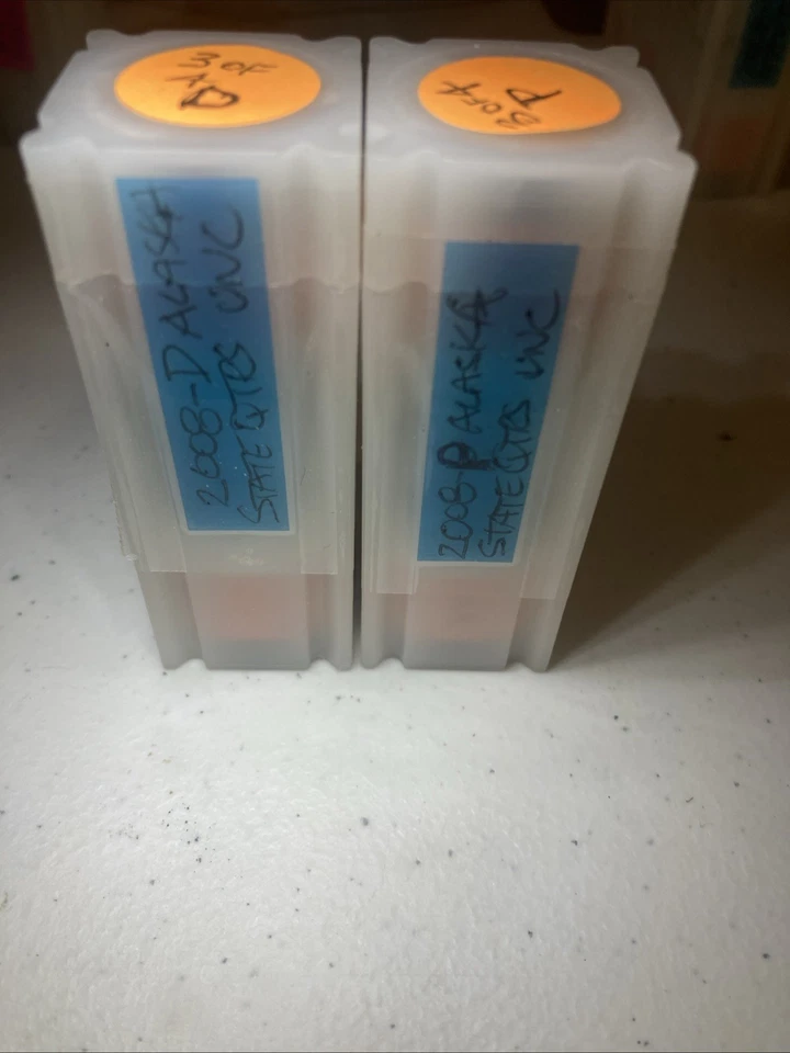 2008 P&D Alaska State Quarters BU Mint Rolls - Image 1 of 1