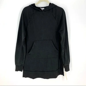 Colsie Hooded Sweatshirt XS Black Kangaroo Pocket NWT - Picture 1 of 10