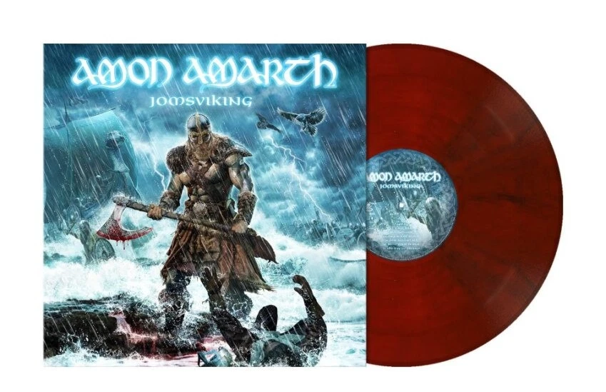AMON AMARTH - Jomsviking LP ruby red marbled Vinyl NEUWARE - Bild 1 von 1