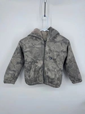 NWT Abercrombie Camo Jacket Kids 5/6 Zipper Boxy Fit Long Sleeve Winter Outdoor - Image 1 of 4