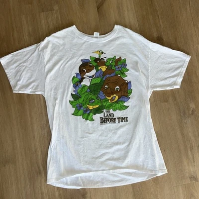 Camiseta Y2K The Land Before Time Promo Película Universal City Studios Amblin L Foto 1 de 4