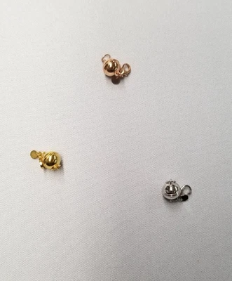 D'Joy 14K Gold Plated Magnetic Clasps for Necklaces 9mm Sterling Silver Set of 3 - Image 1 of 4