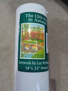 Masters Augusta National The 12th Hole in Autumn Picture Golf Artwork 18" x 24"  - Picture 1 of 5