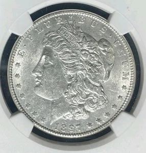1897 MORGAN SILVER DOLLAR~NGC AU 58 VAM 6A ~LEGACY COLLECTION~ REF#44-011 - Picture 1 of 4