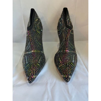 NWOT Thalia Sodi Black Rhinestone Embellished Pointed Toe Stiletto Booties - Image 1 of 4