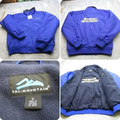 Куртка водителя трансфера аэропорта мужская средняя синяя флисовая с подкладкой униформа сотрудника НОВАЯ - Изображение 1 из 4