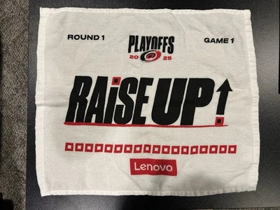 Toalha Carolina Hurricanes 2025 Playoffs Rally, Rodada 1 Jogo 1 - Imagem 1 de 4