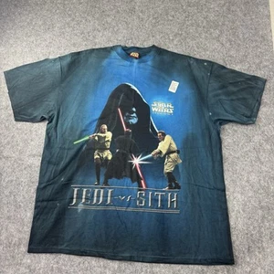 VTG Star Wars Tie Dye Tee Sith V Jedi Single Stitch Retro Tee XL New Episode 1 - Picture 1 of 9