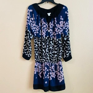 Mini Vestido Plisado Lunares Diane Von Furstenberg Mujer Talla 8 Manga 3/4 - Imagen 1 de 7