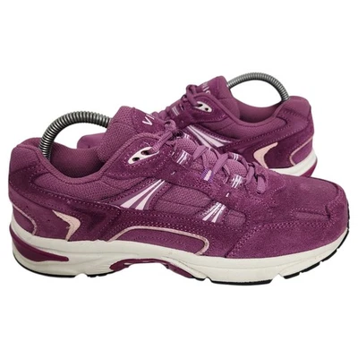 Vionic 23Walk Womens Sz 8 Purple Suede Lace Up Athletic Comfort Walking Sneakers - Image 1 of 4