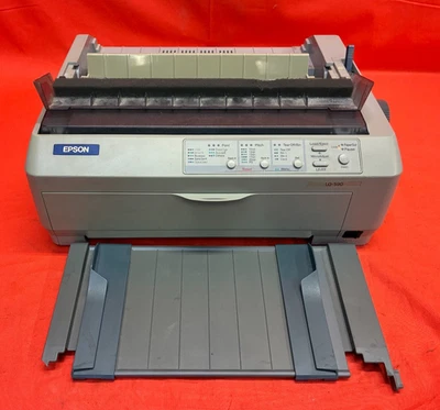 EPSON DOT MATRIX PRINTER LQ-590 MODEL: P363A S/N: FSQY090031 120V 50-60HZ 1.1A - Image 1 of 4