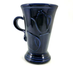 Vintage Fiestaware HLC Cobalt Blue Cappuccino Mug Retired Piece - Picture 1 of 12