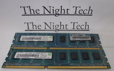 RAMAXEL PC3-10600U 8GB 2x4GB 1333Mhz DDR3 Desktop Memory RAM - Image 1 of 4