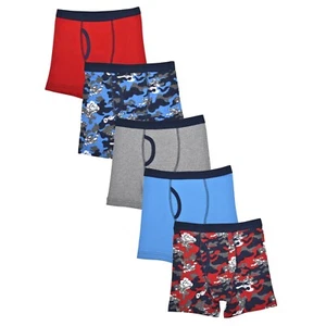 Wonder Nation Boys' S-XL Boxer Briefs, 5 Pack, Assorted, Large (10-12) - Picture 1 of 4