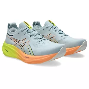 ASICS Men's Gel-Nimbus 26 Paris Running Shoes, Cool Grey/Safety Yellow - Picture 1 of 4