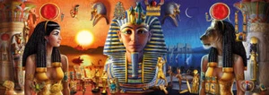 AU Seller - Egyptian Pharaoh Diamond Painting Full SQUARE Drill Kit 50 x 140 - Picture 1 of 1