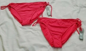 Traje de baño Apt 9 para mujer coral sexy con corbata lateral con cuerda parte inferior de bikini talla 16 12 nuevo - Imagen 1 de 8