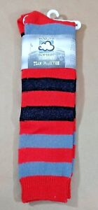 Worlds Softest Socks Striped Team Over the Calf One Size Fits Most - Ohio State