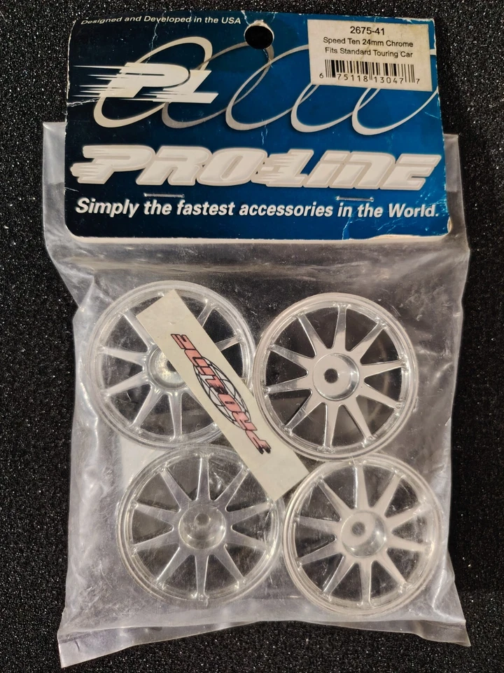 Proline 2675-41 Speed Ten 24mm Chrome Fits Standard Touring Car Yokomo Xray Losi - Photo 1/1