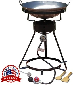 Propane Gas Burner With Disc Wok Paila Paellera Mexican Discada Disc NUEVO 2023 - Picture 1 of 8