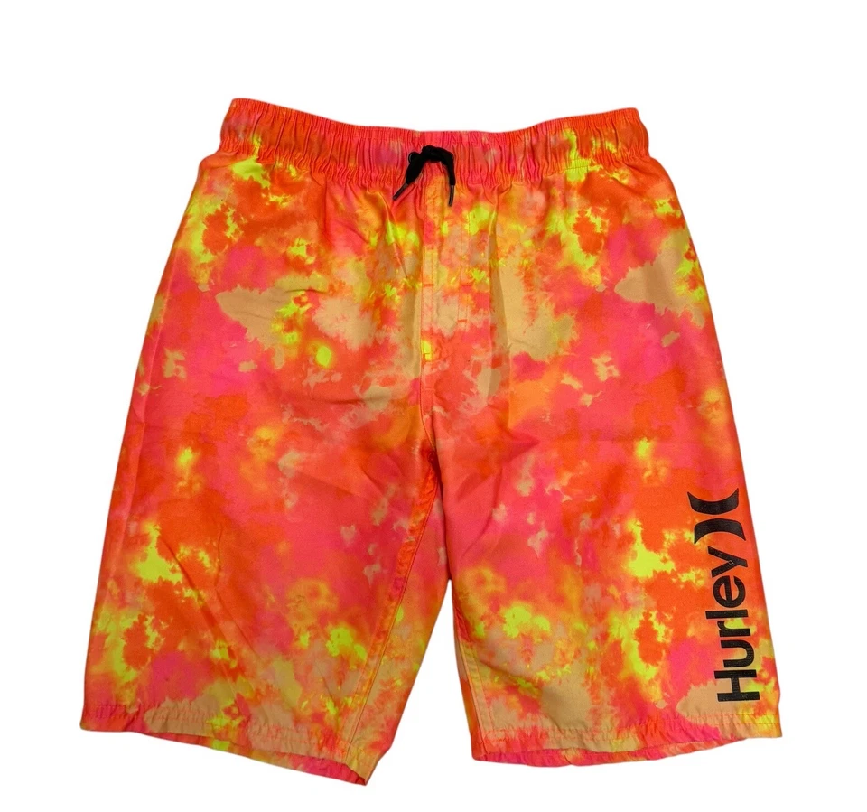 Hurley Boys board shorts lined orange size L - Image 1 of 4