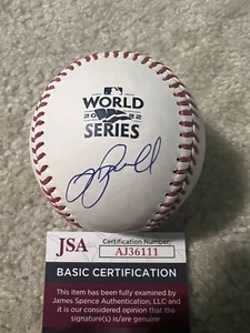 Jeff Bagwell Signed Autographed 2022 WORLD SERIES Baseball HOUSTON ASTROS Jsa - Picture 1 of 3