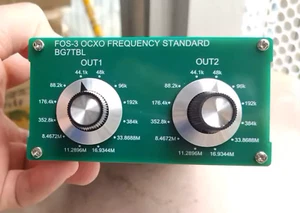 Reloj de palabras FOS-3 OCXO estándar de frecuencia 44.1K 48K 2 canales verde - Imagen 1 de 6