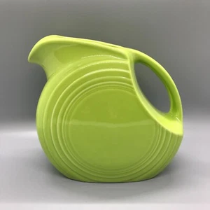 Fiesta Small Disc Pitcher in Chartreuse | Fiestaware 28oz 5.5" Juice | Retired - Picture 1 of 7