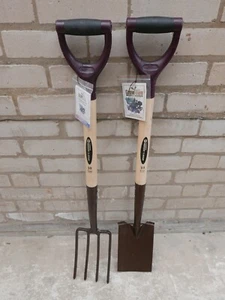 SPEAR & JACKSON ELEMENTS CARBON STEEL BORDER SPADE & FORK 4194 & 4994 - Bild 1 von 1