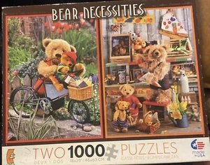 NEU Ceaco Bear Necessities zwei 18x25 1000-teiliges Puzzle  - Bild 1 von 2
