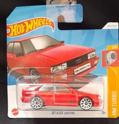 Hot Wheels '87 Audi Quattro Rossa/red - Immagine 1 di 4