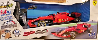 Maisto Tech R/C Racing Car 82353 Red Ferrari SF90 2.4GHz Powered Scale 1:24 - Image 1 of 4