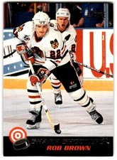 1992-93 Score Canadian Sharp Shooters Rob Brown #22 Chicago Blackhawks