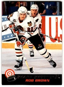 1992-93 Score Canadian Sharp Shooters Rob Brown #22 Chicago Blackhawks