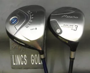 Set of 2 Maruman MetaBio 9° Driver & 15° 3 Wood Stiff/Regular Graphite Shafts - Picture 1 of 6