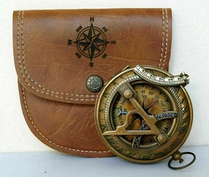 100 % Arbeitsmessing Brunton Tasche Transit Kompass mit Ledertasche - Bild 1 von 6