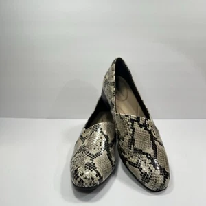 Clarks Shoes Women's 5.5 Snake Print Juliet Palm Slip On Comfort Career Loafer - Picture 1 of 11