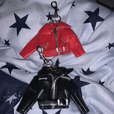 Leather Jacket Keyring’s Faux Leather Jackets Biker Jacket Keychain’s x2