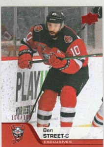 20/21 2020/21 Upper Deck AHL Exclusives #28 BEN STREET #100/100 MADE - Picture 1 of 1