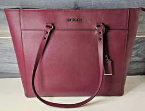 Umoda Laptoptasche Tragetasche Damen Elegant Tablet Case Handtasche Lila Aubergine - Bild 1 von 10